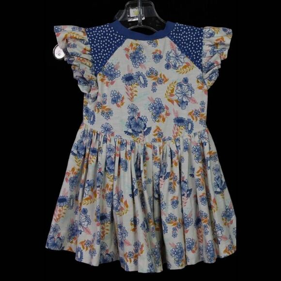 Wild Flowers Skirted Tunic Top Flutter Sleeves 2T. - Picture 4 of 6